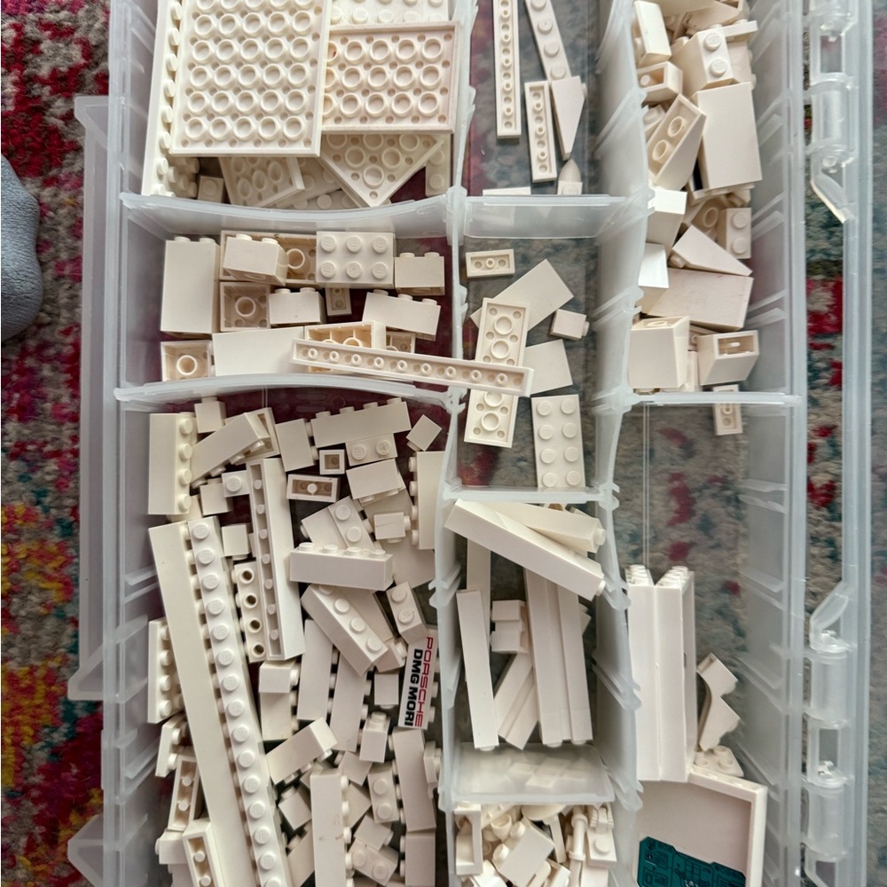 Lego White Storage Organizer for Building Blocks